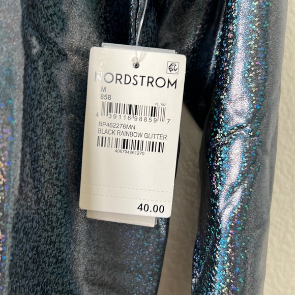 BP. Rainbow Iridescent Glitter Mockneck - Picture 5 of 7